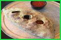 How big is a mellow mushroom calzone?